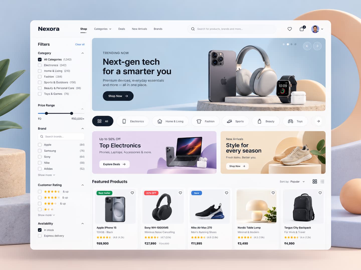 Storefront & product discovery