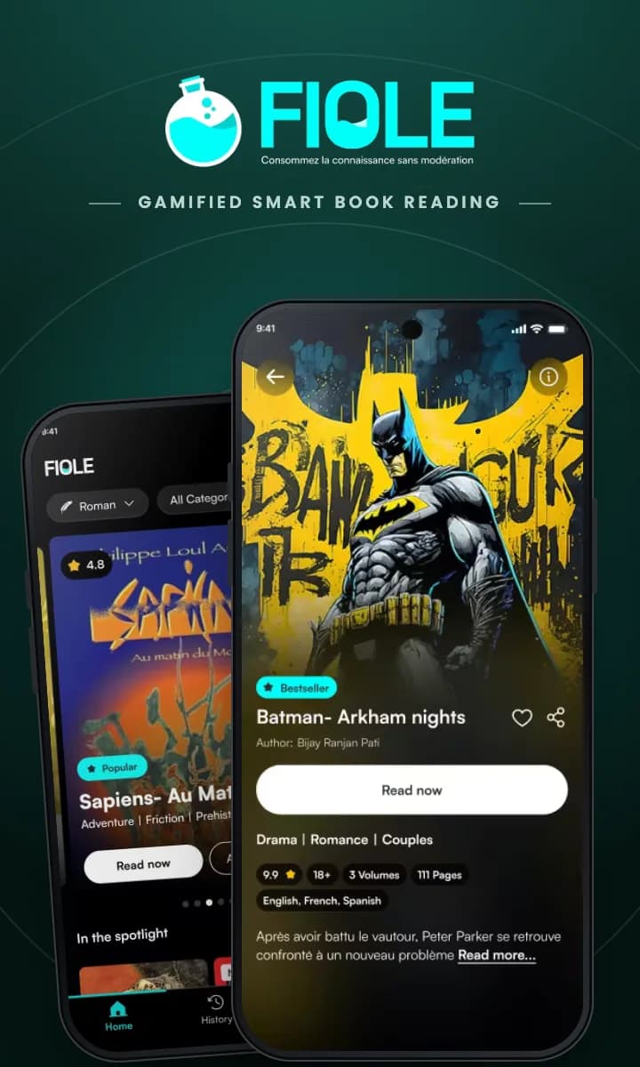 Fiole — gamified book reading app