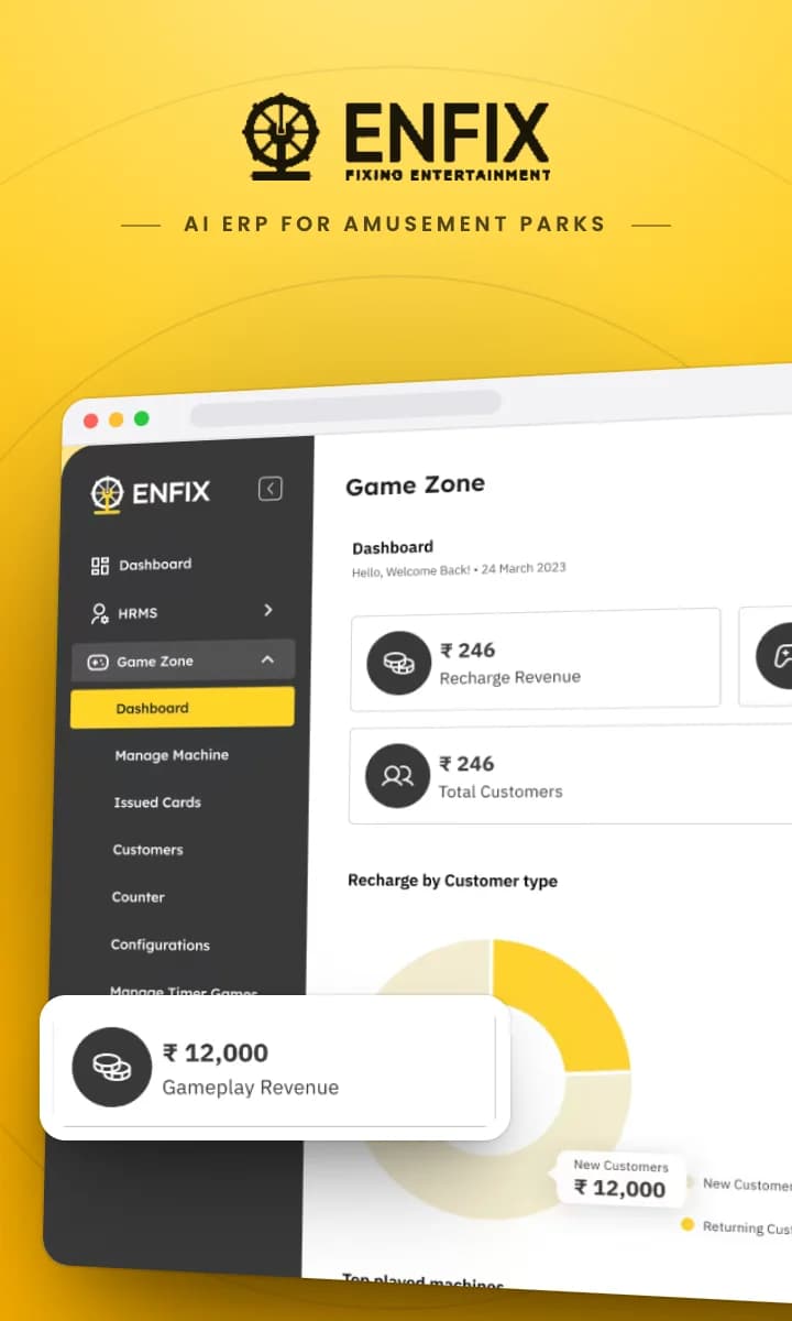 Enfix — AI ERP for amusement parks