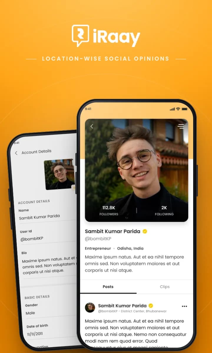 iRaay — location-wise social opinions app