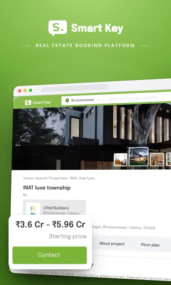 Smart Key — real estate booking platform