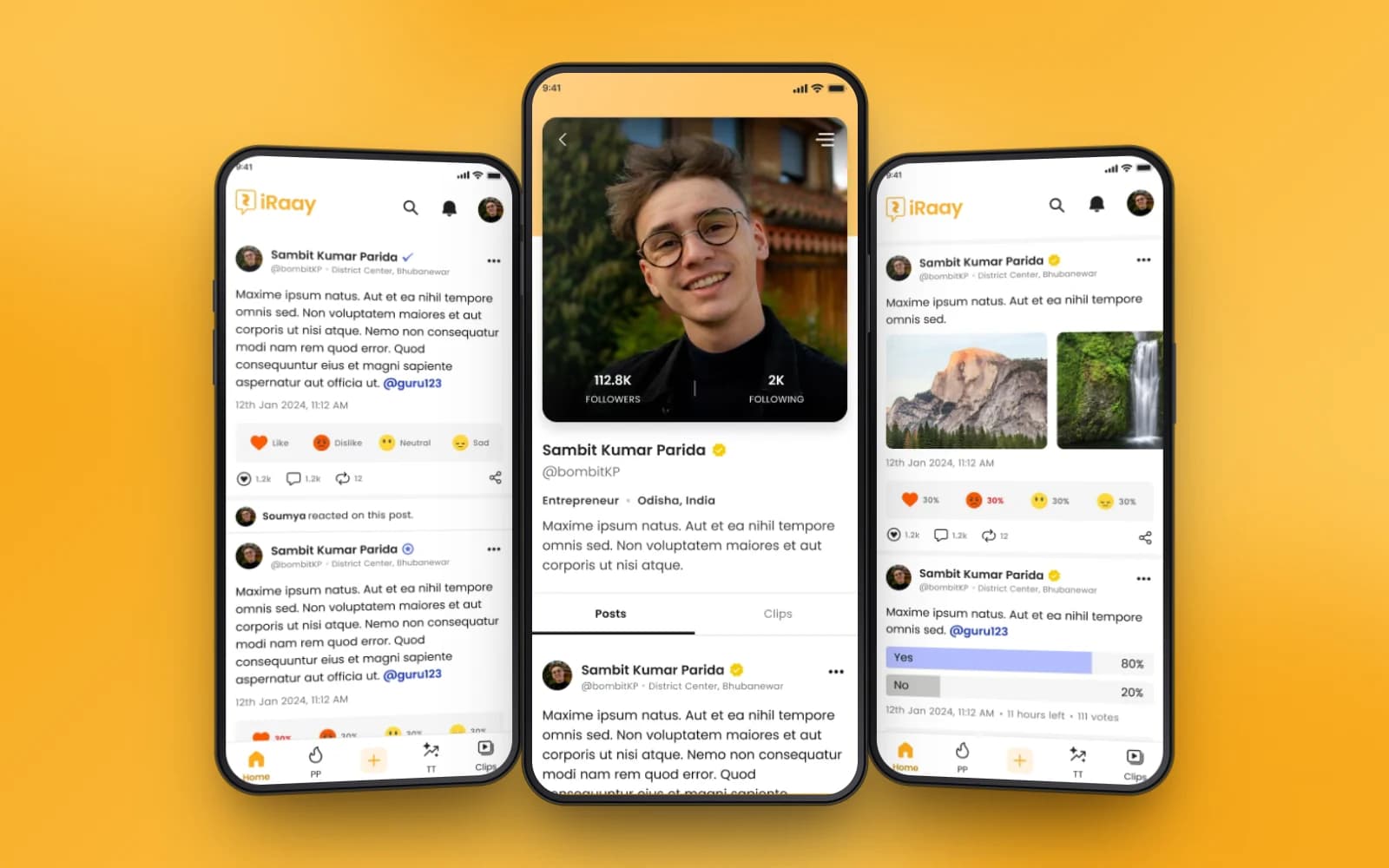 Social Media App With Location Wise Opinions